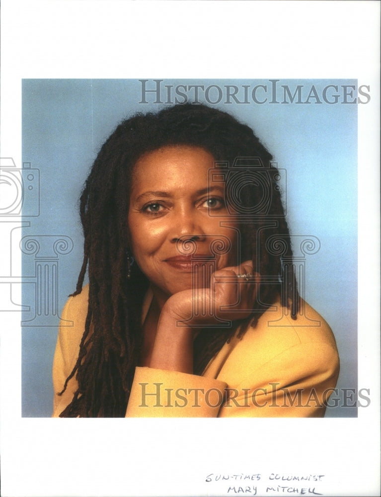 Press Photo Mary Mitchell Connor Sun Times Columnist- RSA91839 - Historic Images