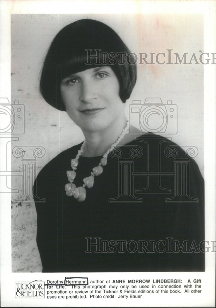 1992 Anne Morrow Lindbergh Gift For Life Author Herrmann Portrait - Historic Images