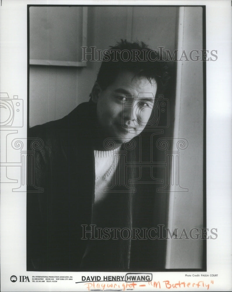 M Butterfly Playwright David Henry Hwang Portrait - Historic Images