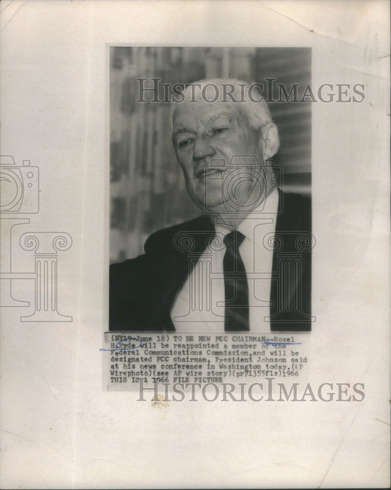 1966 Press Photo Rosel Hyde Federal Communication Chairman- RSA92181 - Historic Images
