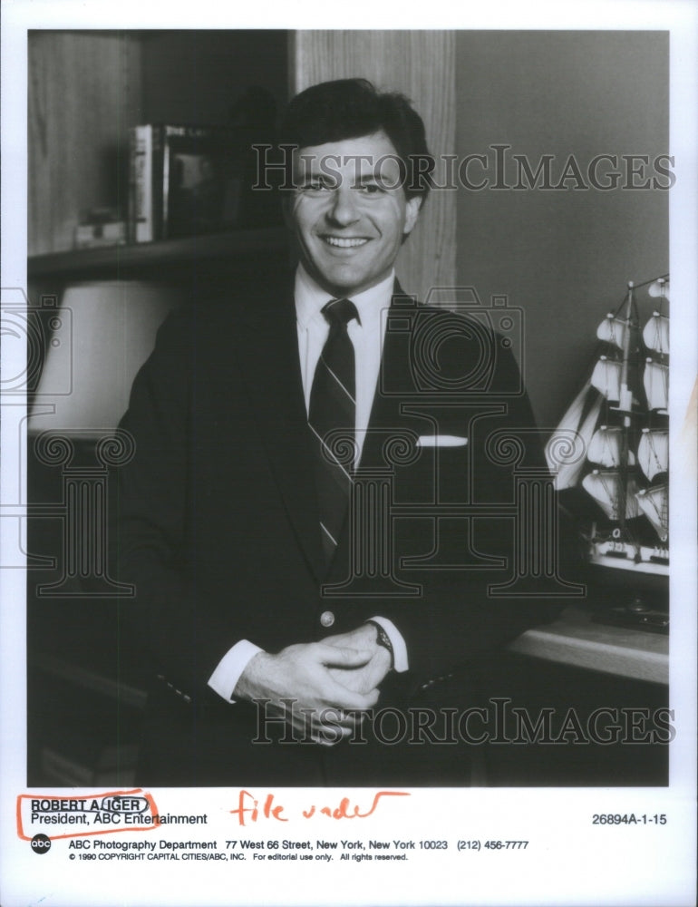 Robert A Iger President ABC Entertainment-Historic Images