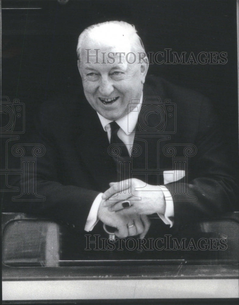 1965 Press Photo Alfons Gorbach Chancellor Austria People Party - Historic Images
