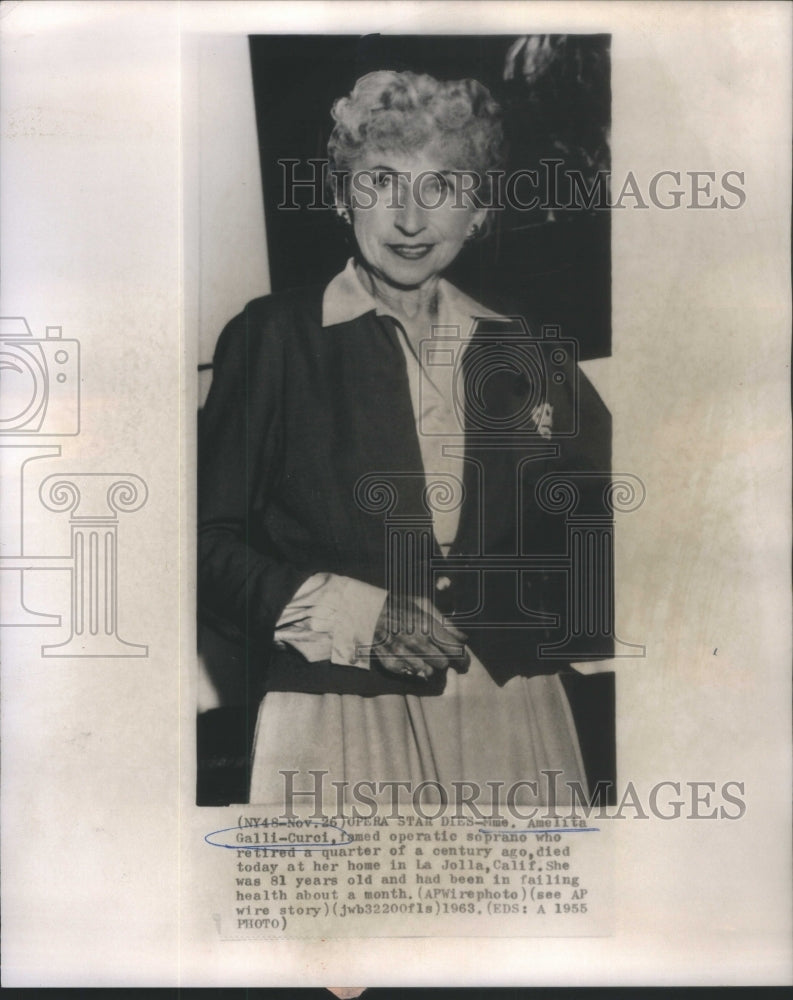 1963 Opera Singer Amelia Galli-Curoi dies-Historic Images