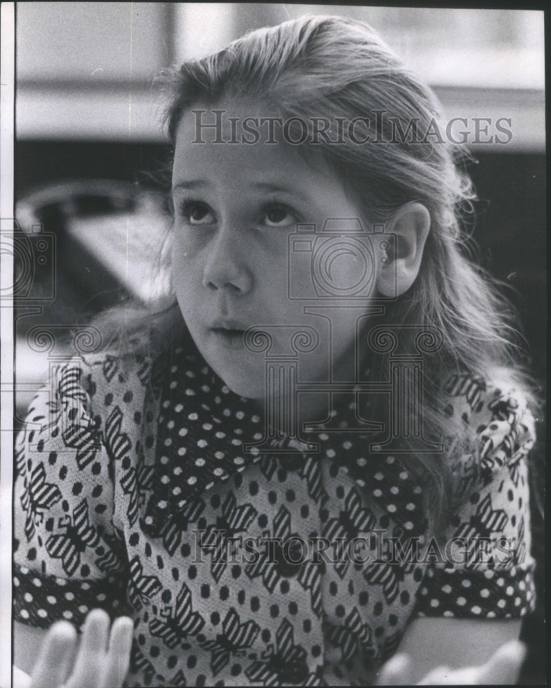 1973 Press Photo Child Actress Helen Horowitz Appears In "The Naked Ape" - Historic Images