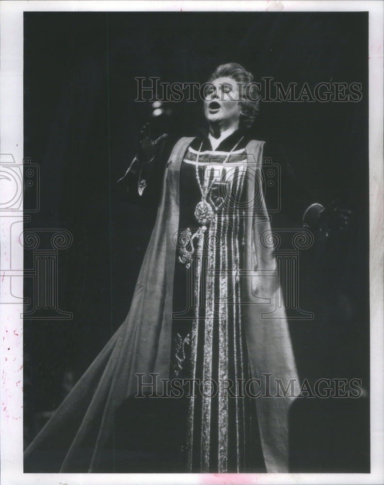 1989 Civic Opera House Singer Horne Performing - Historic Images