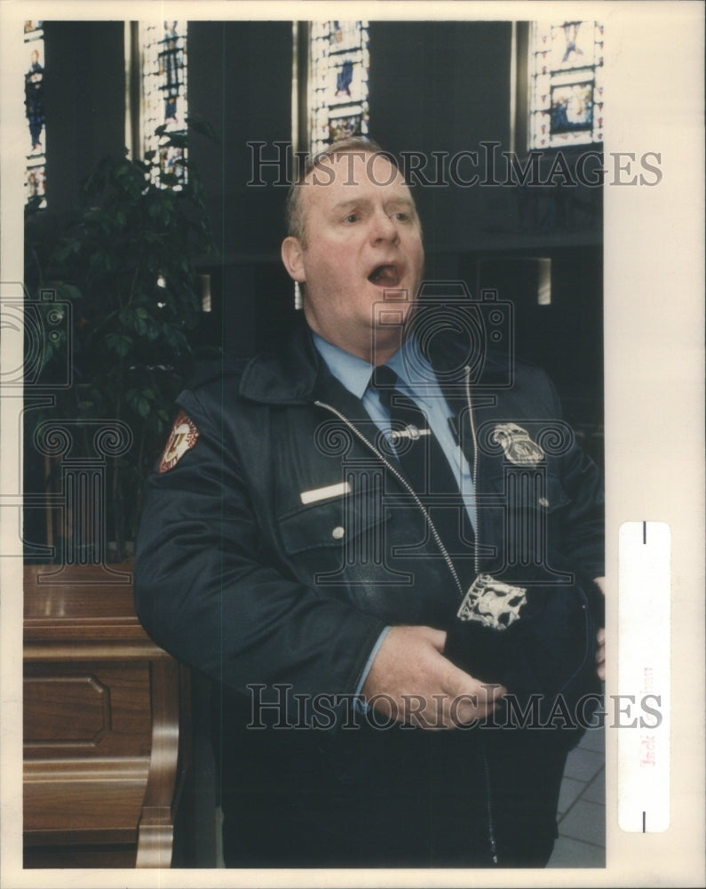 1988 Henry John Gahagan Singing Officer Loyola Univ. Security Force - Historic Images