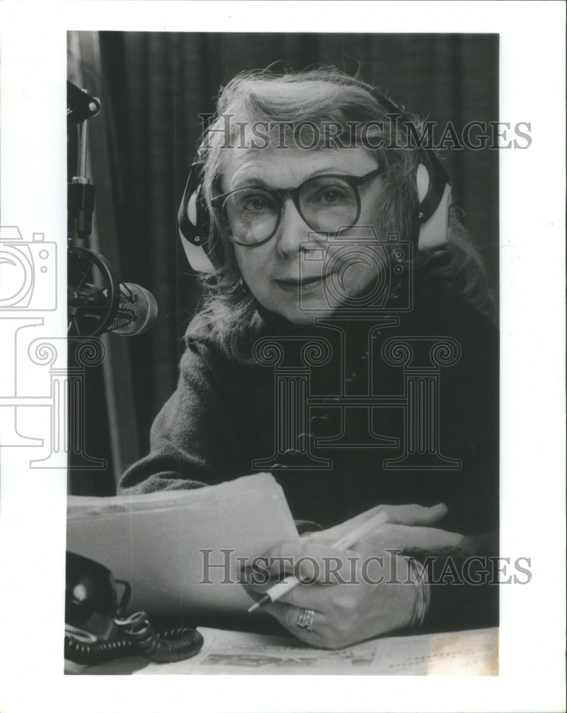 1990 Public Radio Host Sondra Gair - Historic Images