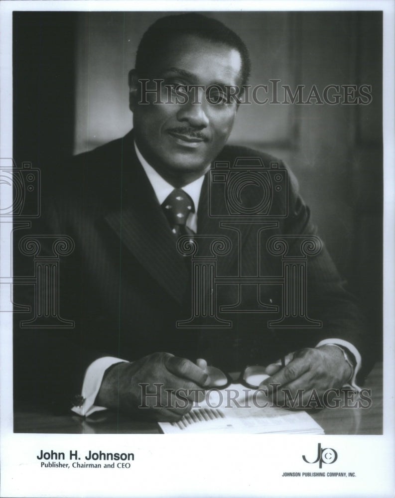 1992 John H. Johnson Publisher Chairman CEO Publishing Company - Historic Images