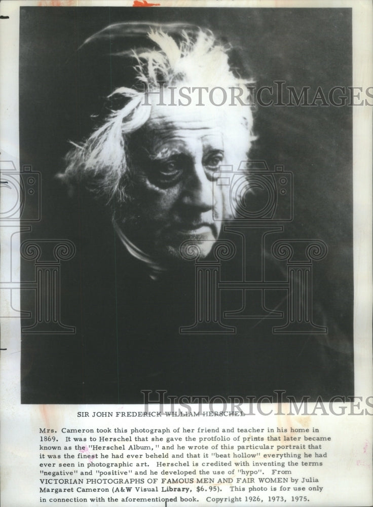 1975 Sir John Frederick William Herschel - Historic Images