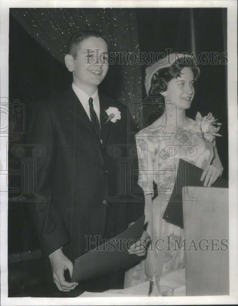 1960 William B Kerr and Shirley Ann Forrest named Young Citizens of - Historic Images