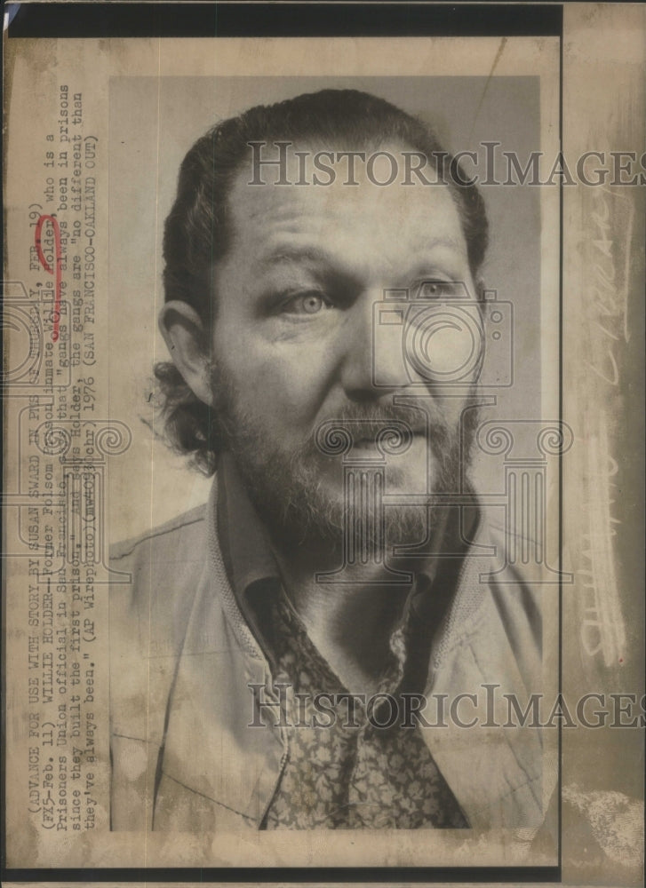 1976 Prisoner Union Official Willie Holden - Historic Images