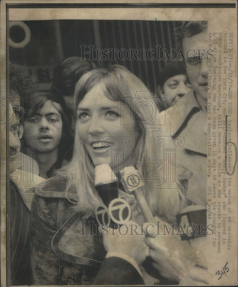 1974 Madam Xavier Hollander of an Eastside Brothel in NYC - Historic Images