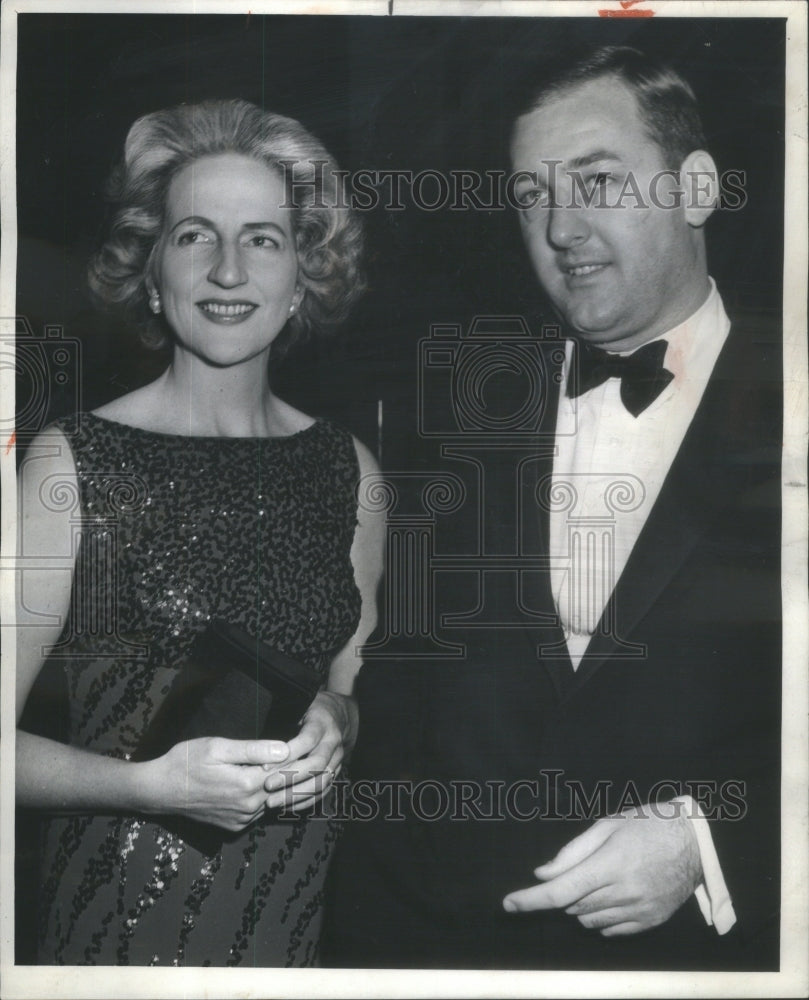 1964 Robert Hollensteiners And Wife Tish Baldridge, Chicago Society - Historic Images