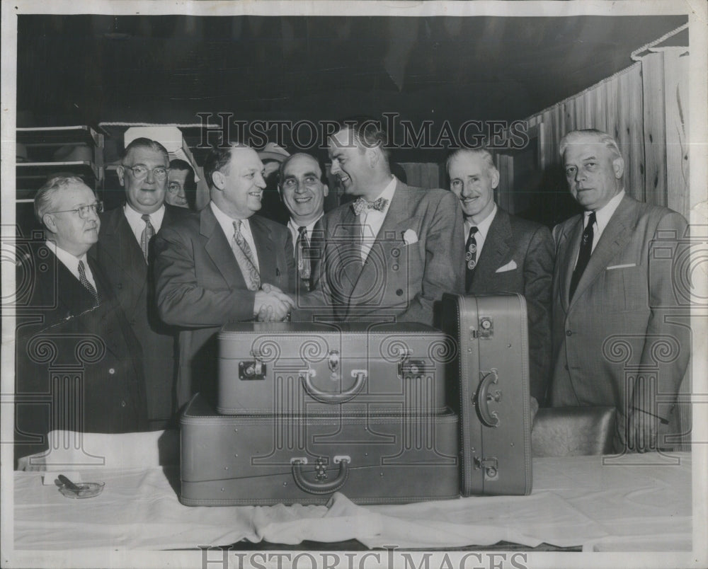 1953 James Lynch Friends Gather-TestimonyDinner-Olson Petacque Babb - Historic Images