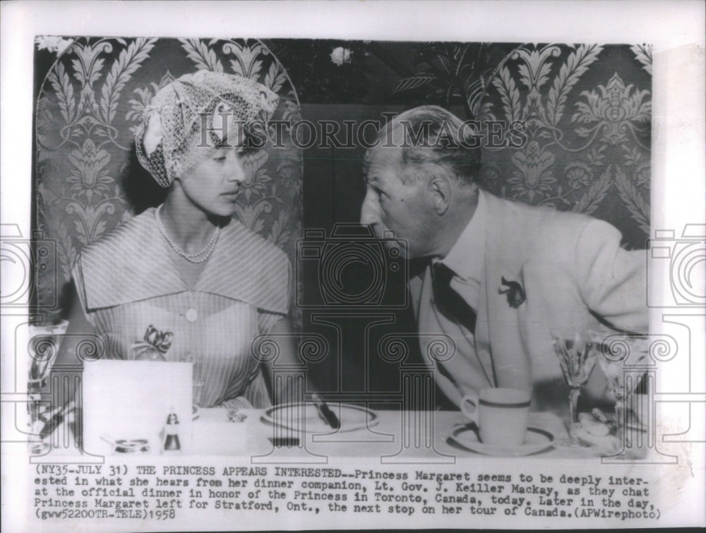 1958 Princess Margaret Countess Snowdon British Royalty - Historic Images