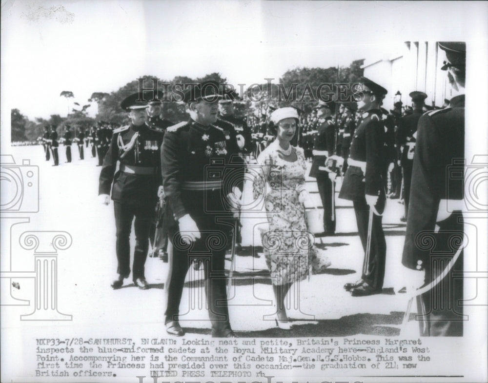  Princess Margaret Inspects Cadets at the Royal Military Academy - Historic Images