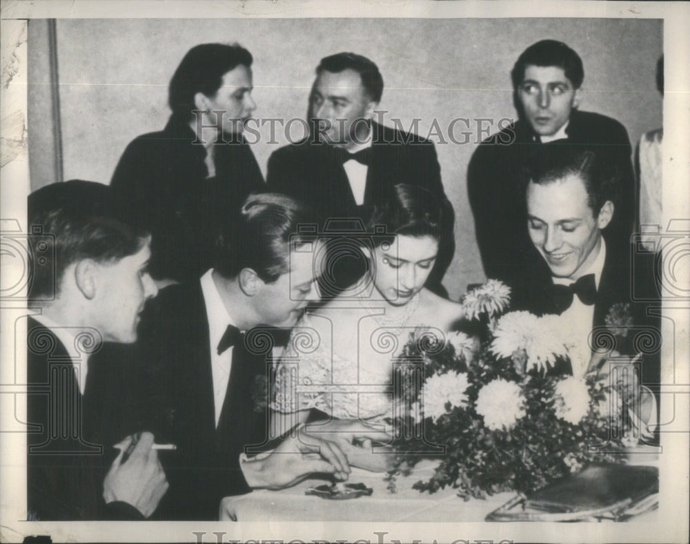 1948 Princess Margaret Attends Nurses&#39; Ball w/ Marquess of Blandford - Historic Images