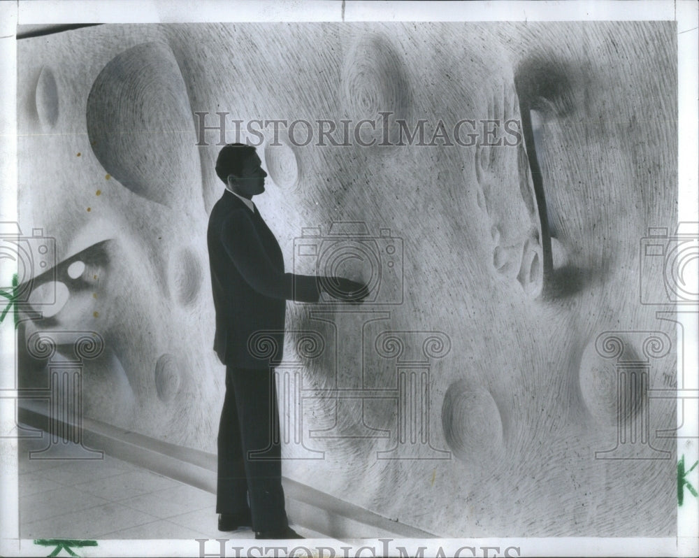 1967 Sculptor H. Marinsky Sculpture Time - Historic Images