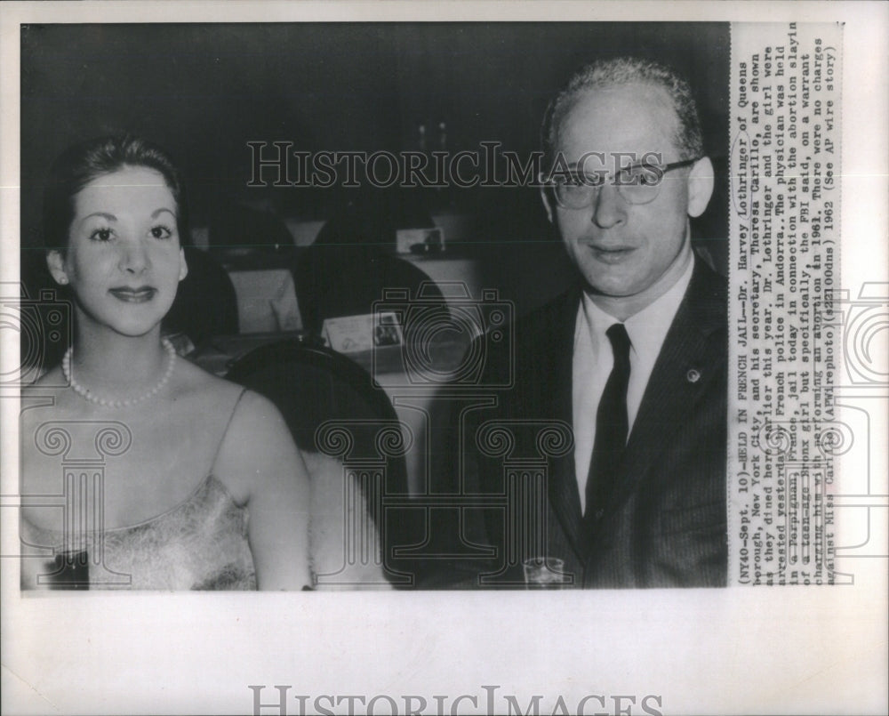 1962 Harvey Lothringer Theresa Carillo Abortion - Historic Images