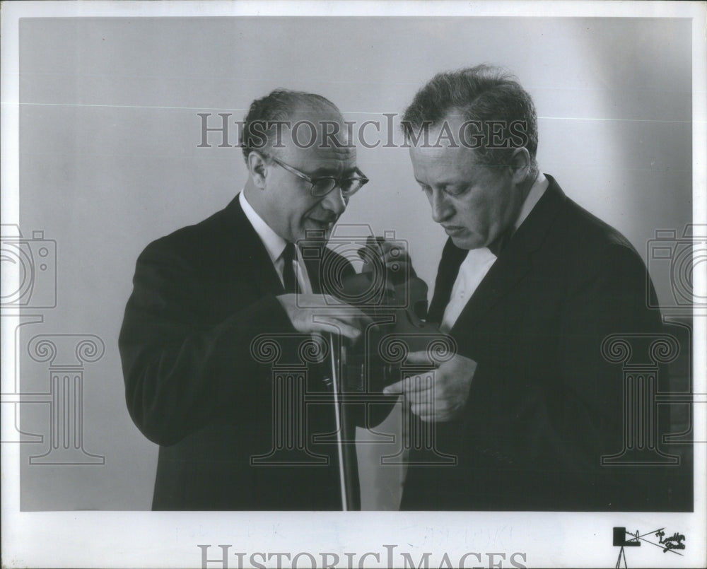 1962 Max Janowski Pianist Organist Basia Polischuk Master Violinist - Historic Images