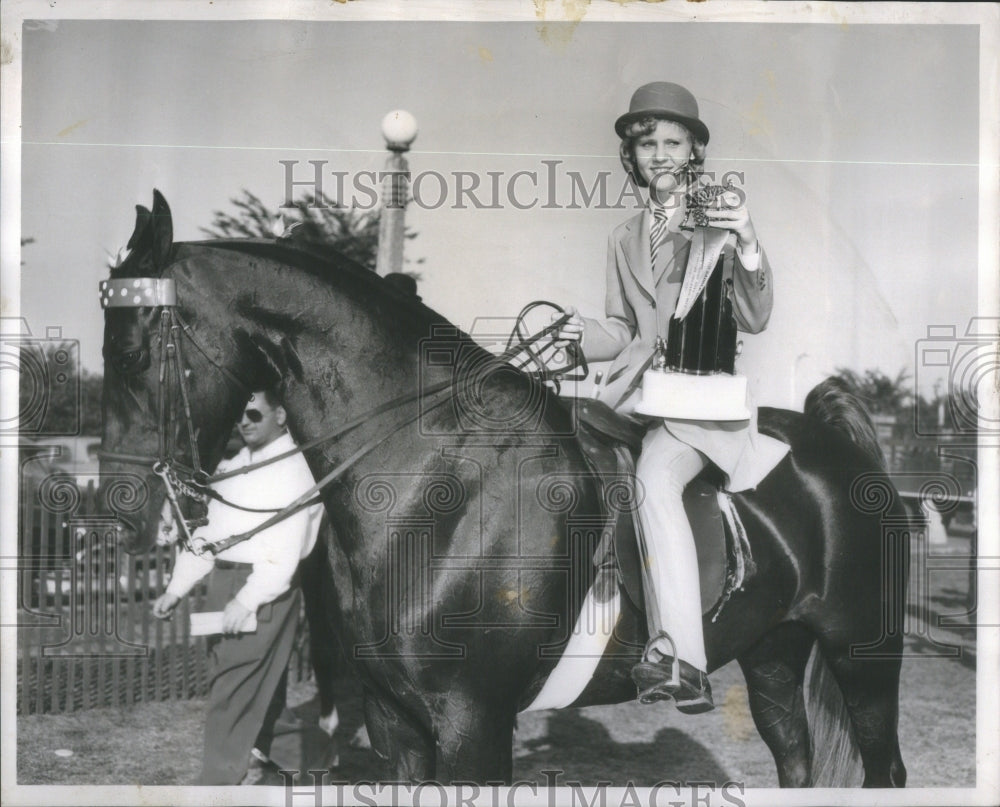 1953 Judy Marks Winner Class 21 Open Horses Sun Times Horse Show - Historic Images