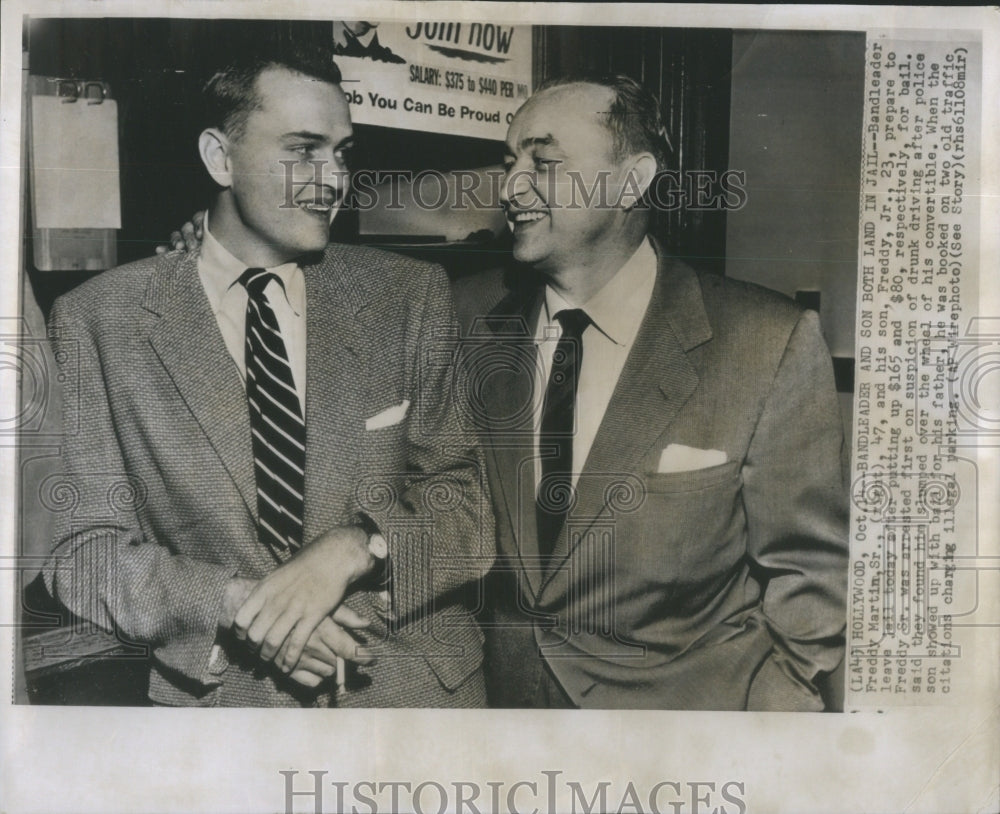 1961 Freddy Martin, Sr. Freddy Martin, Jr. Jailed at same time. - Historic Images