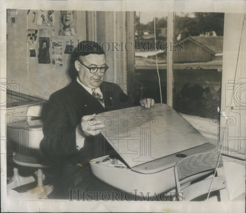 1951 Frank Martin, President of Illinois Railroad - Historic Images