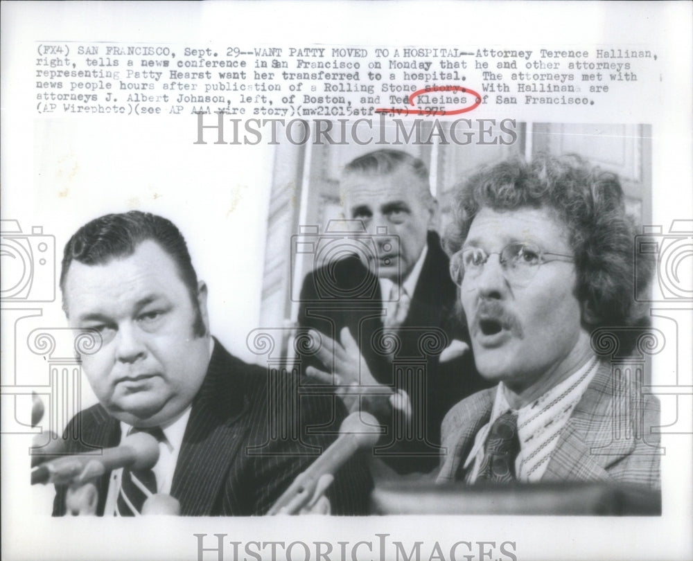 1975 Attorney General Terence Hallinan, Robinson &amp; Kleines - Historic Images