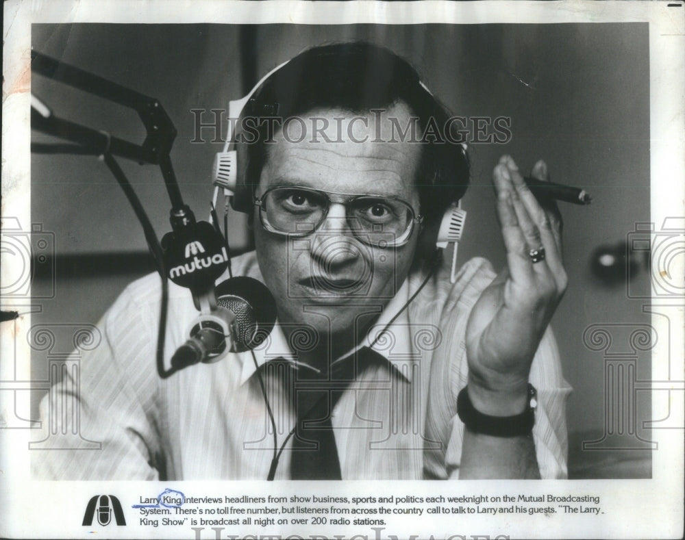 1983 TV host Larry King - Historic Images
