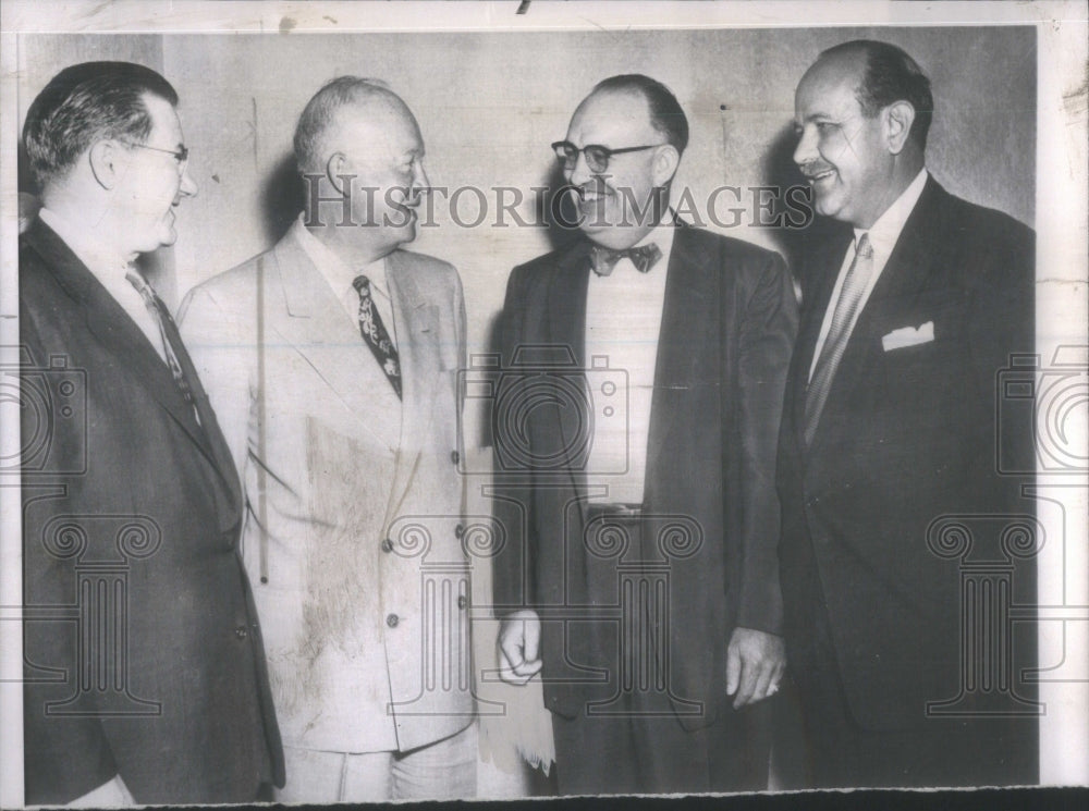 1954 Press Photo President Dwight Eisenhower And Rocky Mountain Republicans - Historic Images