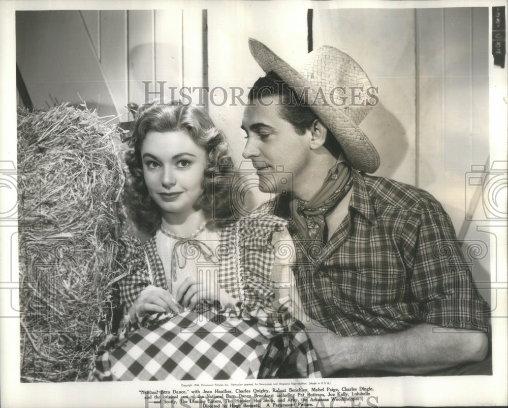 1944 Actors Jean Heather &amp; Charles Quigley &quot;The National Barn Dance&quot; - Historic Images