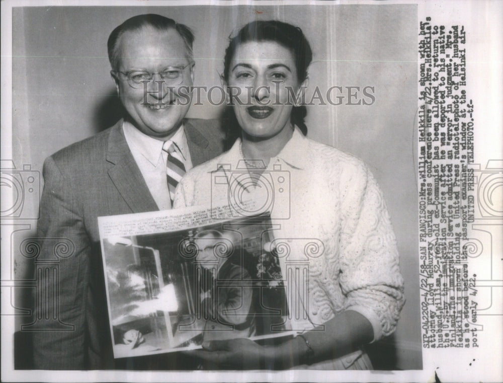 1958 Mr. and Mrs. William Heikkila - Historic Images