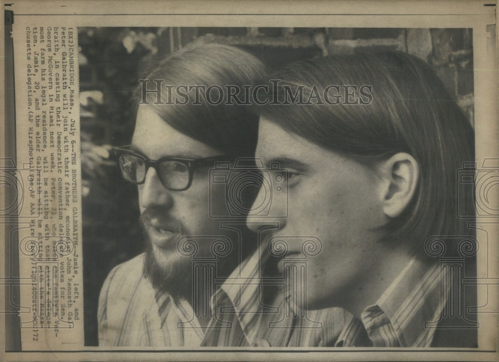 1972 Jamie and Peter Galbraith - Historic Images