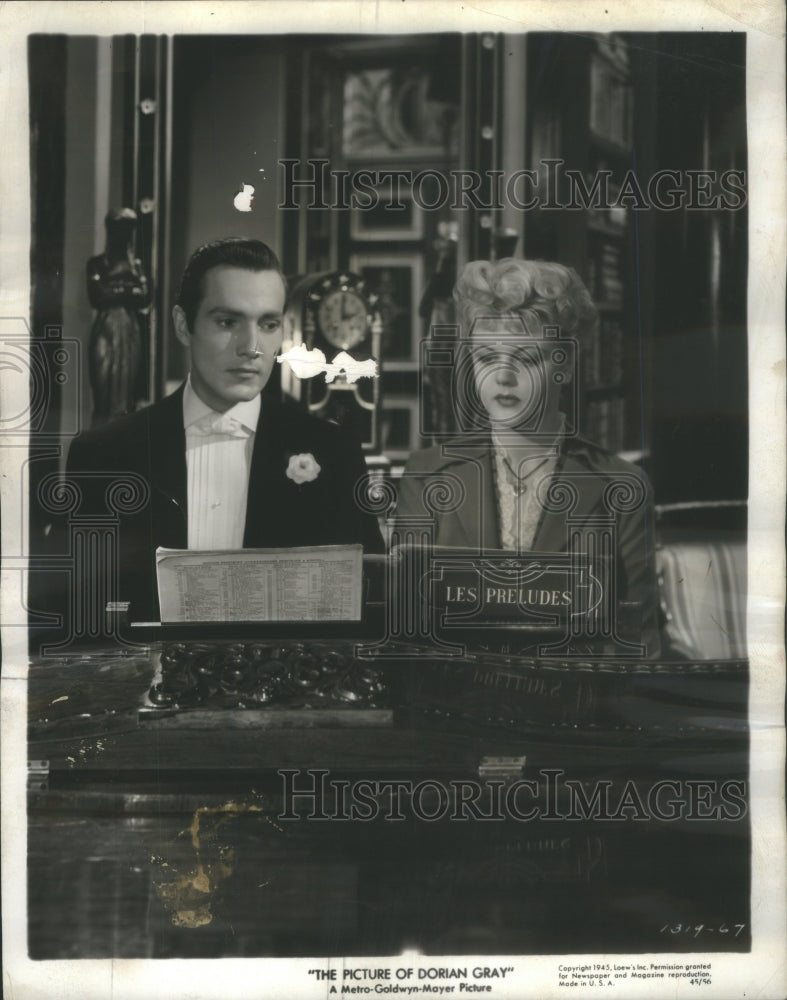 1957 Angela Lansbury Hurd Hatfield star Picture Dorian Gray movie - Historic Images