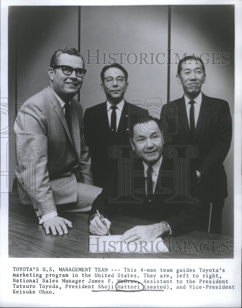 1970 National Sales Manager James McGraw Toyota United States - Historic Images
