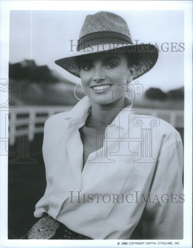 1986 Kim Morgan Greene Colbys dramatic movements player - Historic Images