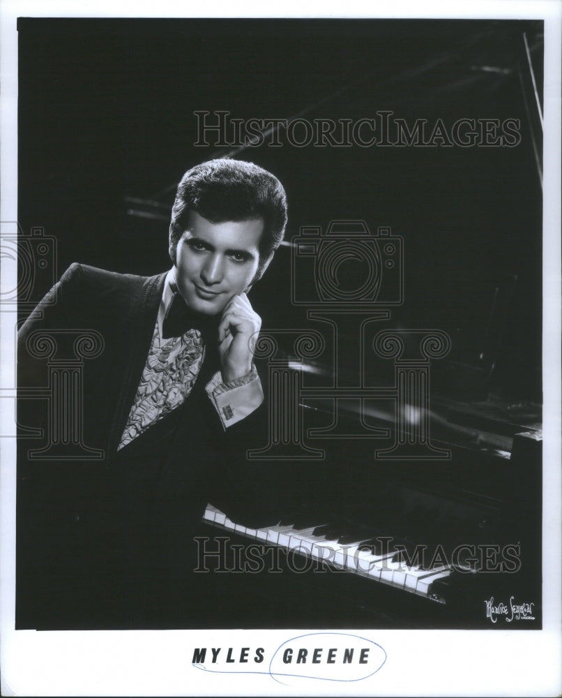 1974 Pianist Musician Myles Greene - Historic Images