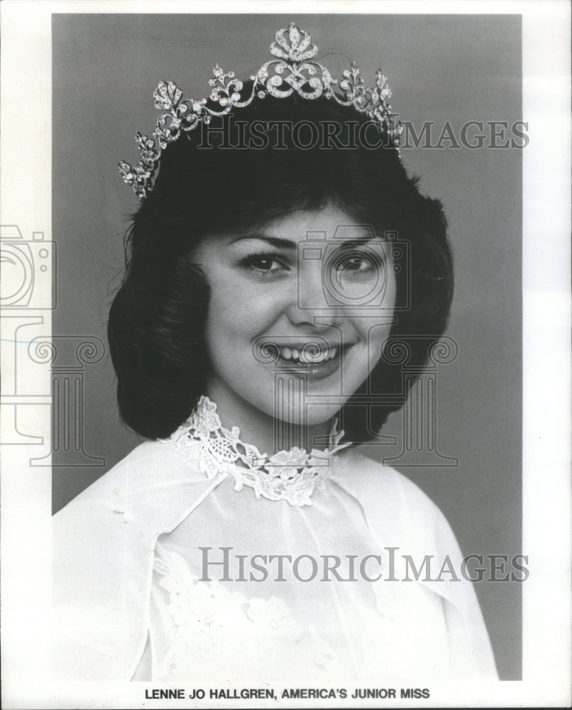 1977 Lenne Jo Hallgren Junior Miss America - Historic Images