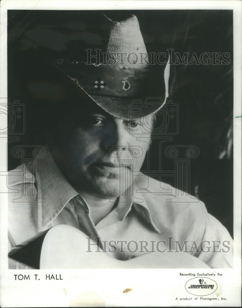 1974 Tom Hall American Country Music Singer Songwriter Musician - Historic Images