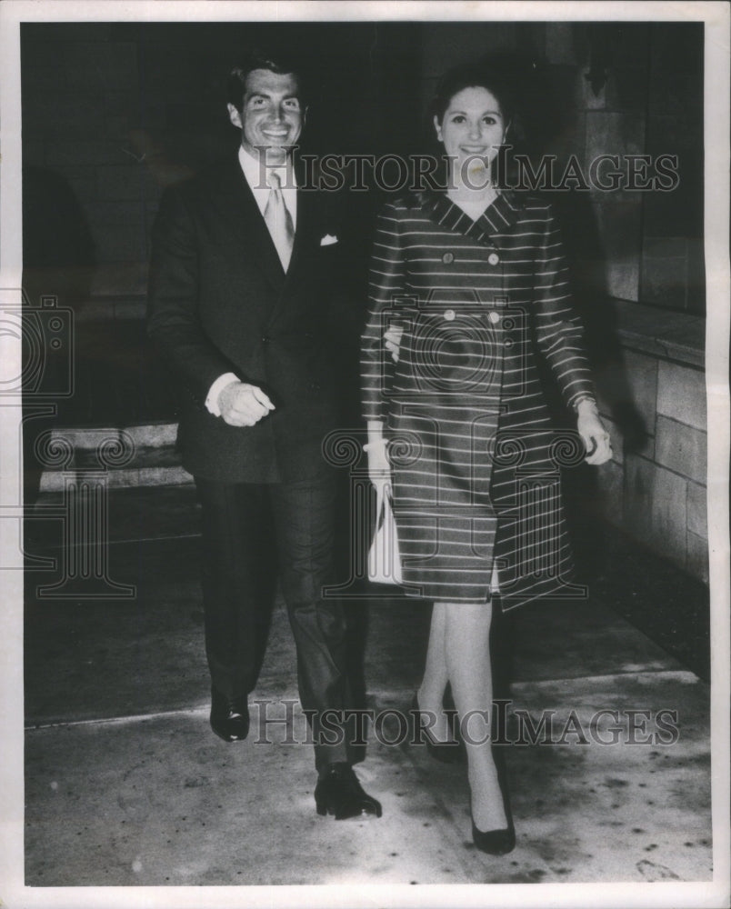 1967 Press Photo George Hamilton Lynda Bird Johnson Bride Groom - Historic Images