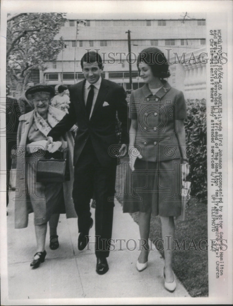 1966 Press Photo Lynda Bird Johnson Winiford Reynolds Hamilton George - Historic Images