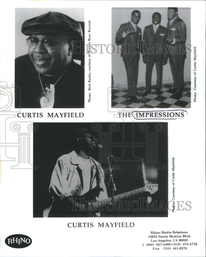 None The Impressions American Music Group Chicago Curtis Mayfield Musician - Historic Images
