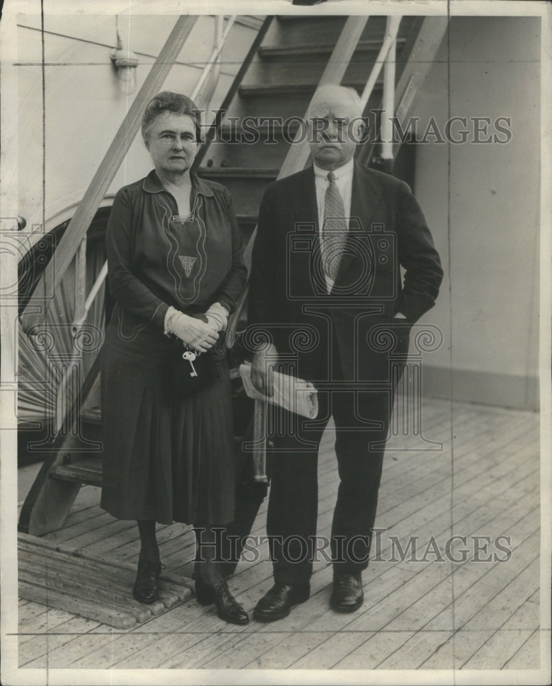 1931 Carter Harisson Mayor Chicago Wife Tour Italy - Historic Images