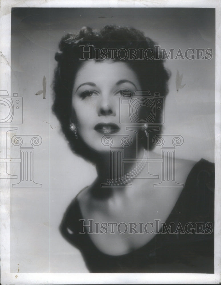 1954 Holly Hall Patricia Morison King Miss Music Shubert - Historic Images