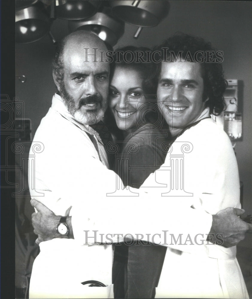 1979 Jayne Kennedy CBS Sports Pernell Roberts Gregory Harrison - Historic Images