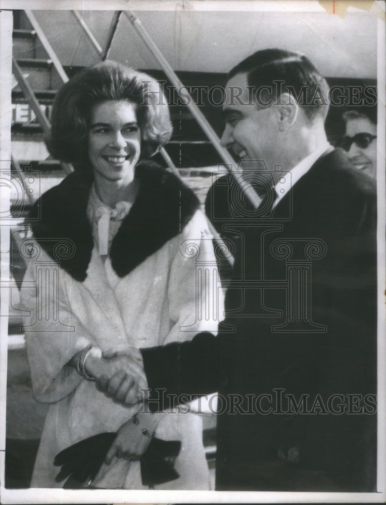 1967 Prince Irene of Greece in Chicago Greeted Athanasios - Historic Images