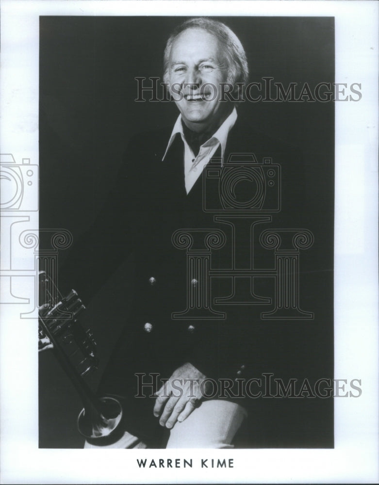 1984 Eric Schneider Warren Kime saxophonist Jazz trumpeter cafe - Historic Images