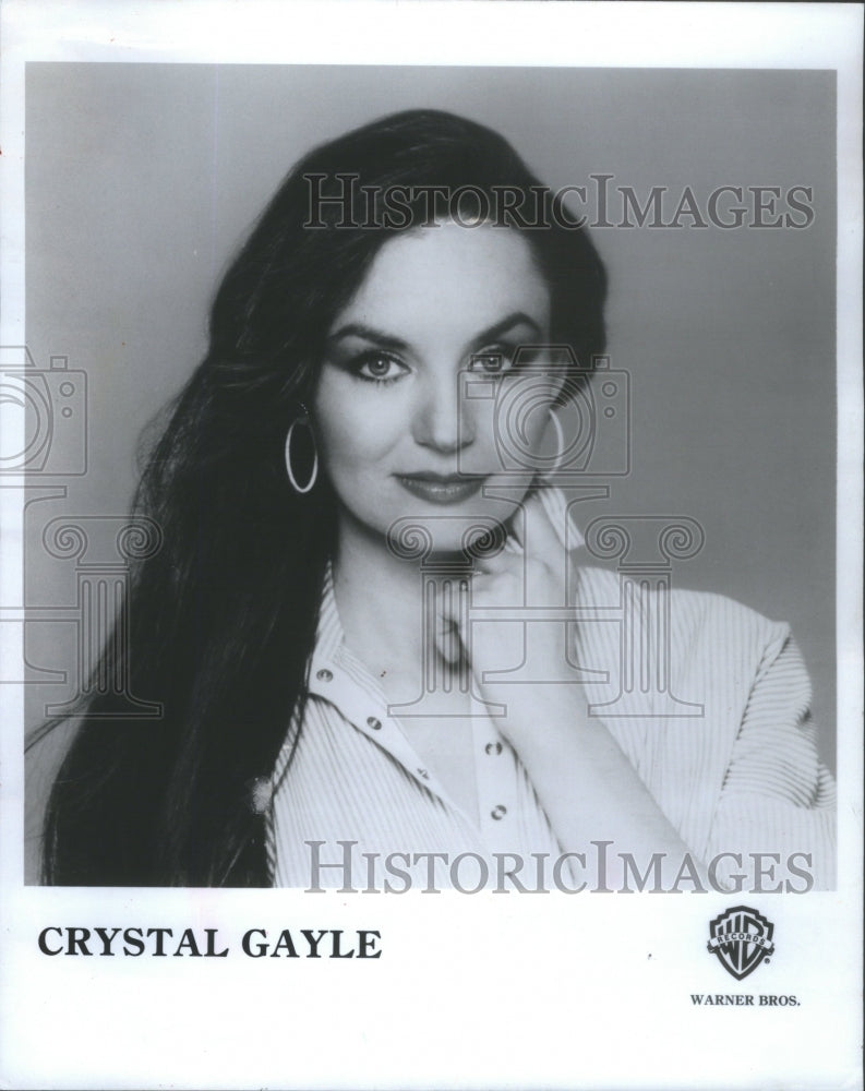 1985 Crystal Gayle American Country Music Singer - Historic Images