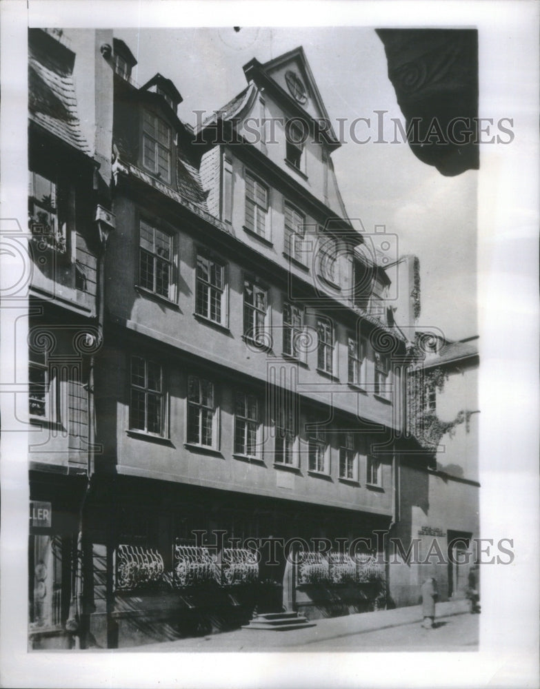 1947 Goethe House Frankfurt war postcards Tourist Spot - Historic Images