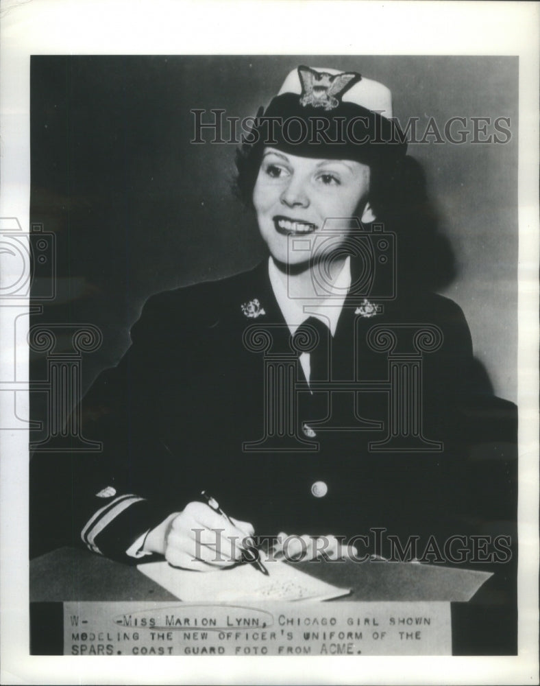  Miss Marion Lynn Chicago Girl Officer Uniform Spars - Historic Images